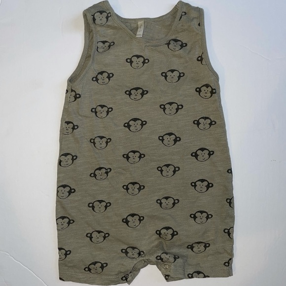 Rylee & Cru Monkey Shorties Romper - Picture 1 of 4